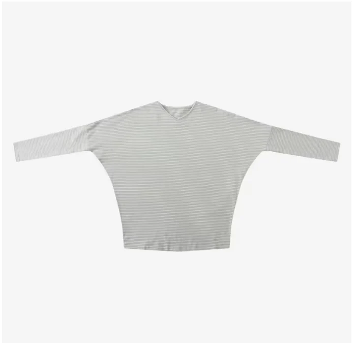 Blue Striped Batwing Tee - Image 6