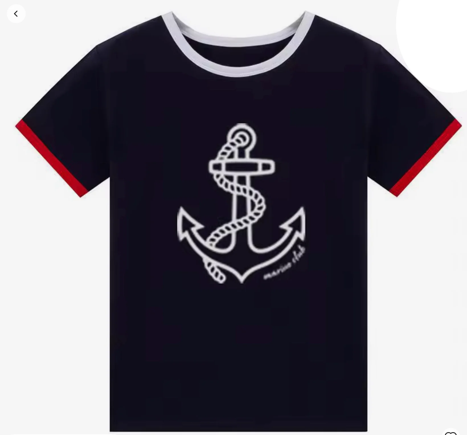 Boys Navy Anchor T-Shirt- The Harbor Collection