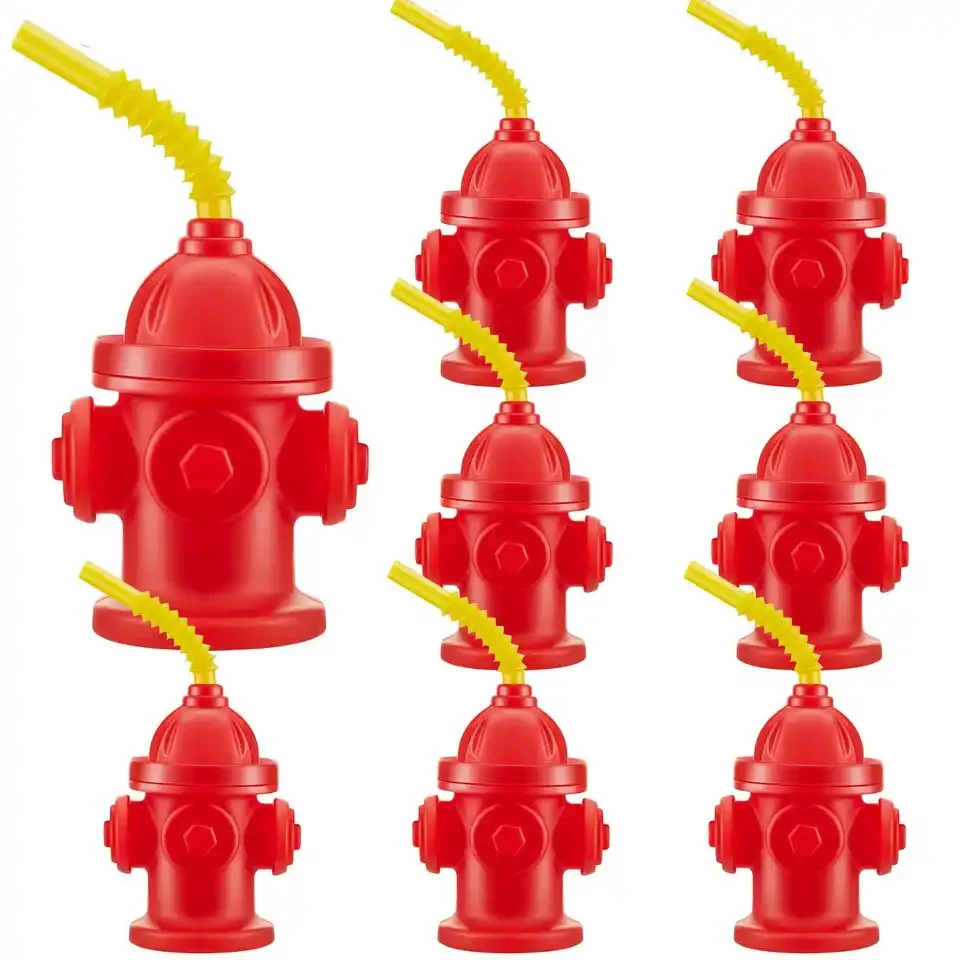 Fire Hydrant Straw Cups