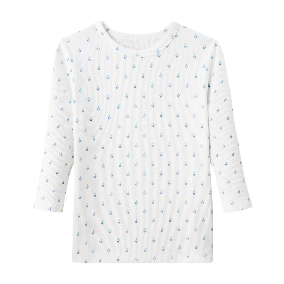 Girls Rib Tee - Blue Denim Collection