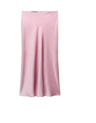 Long Satin Skirt