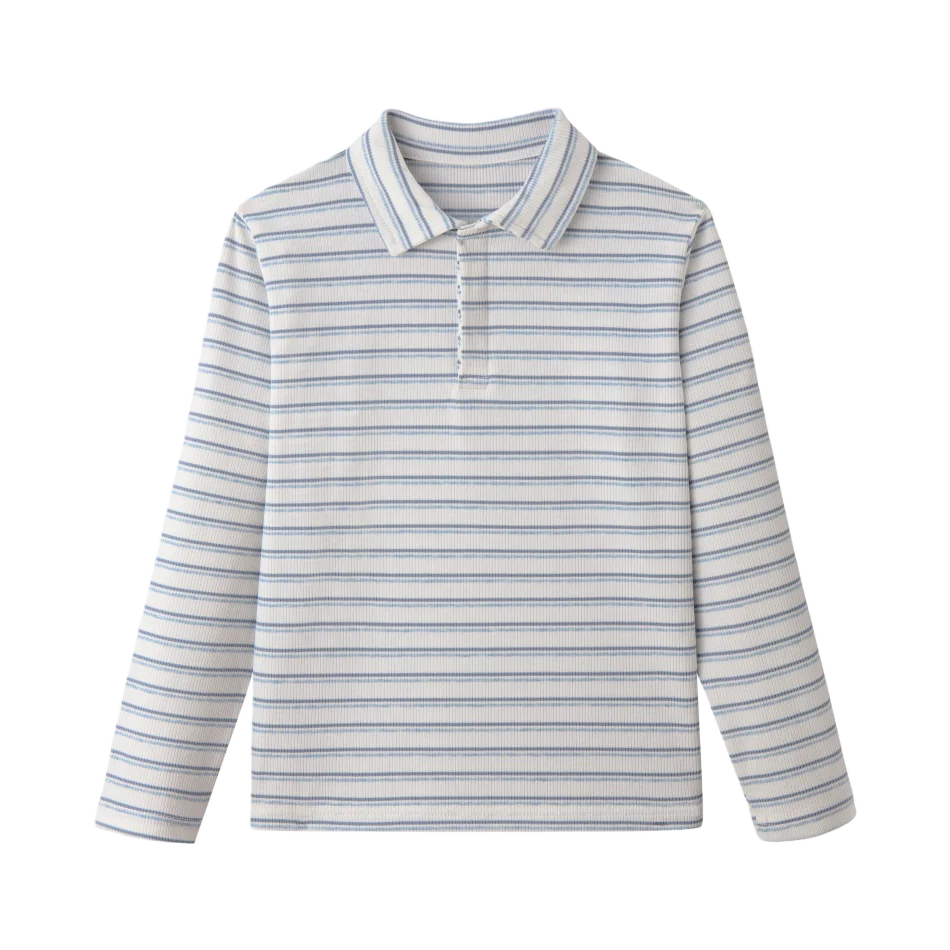 Boys Polo Top- Blue Denim Collection