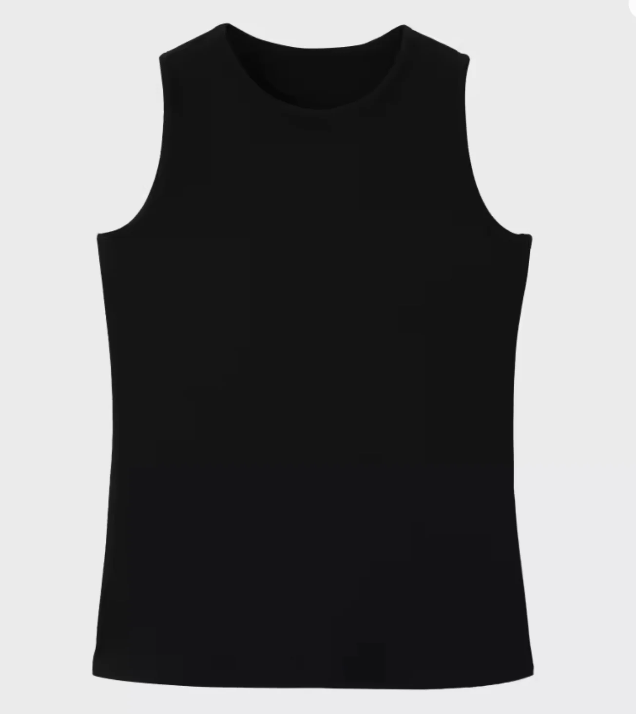 Ribbed Vests- Black