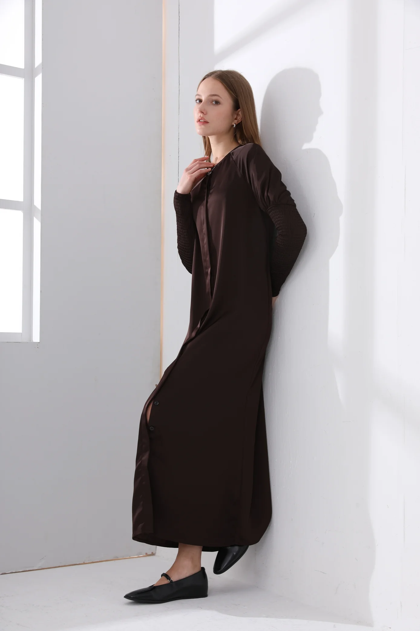 Emerald Satin Dress - Image 8