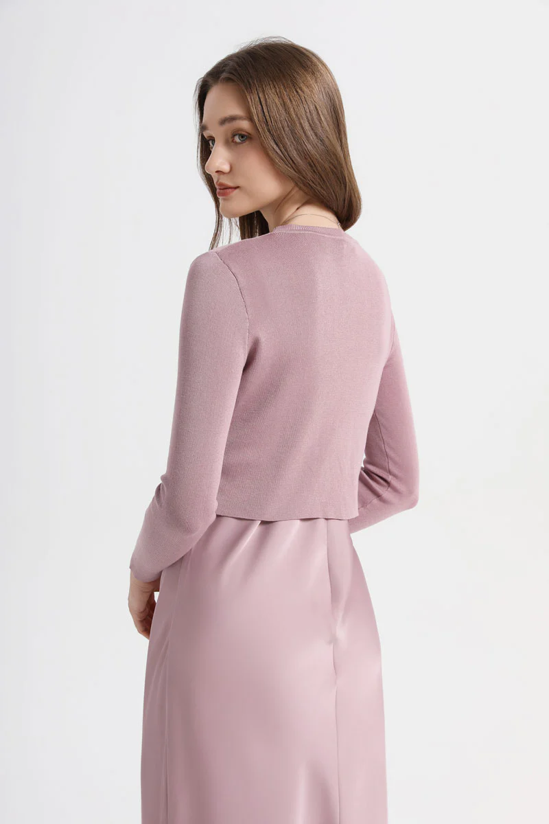 New Color: Knit Top x Satin Dress - Image 3