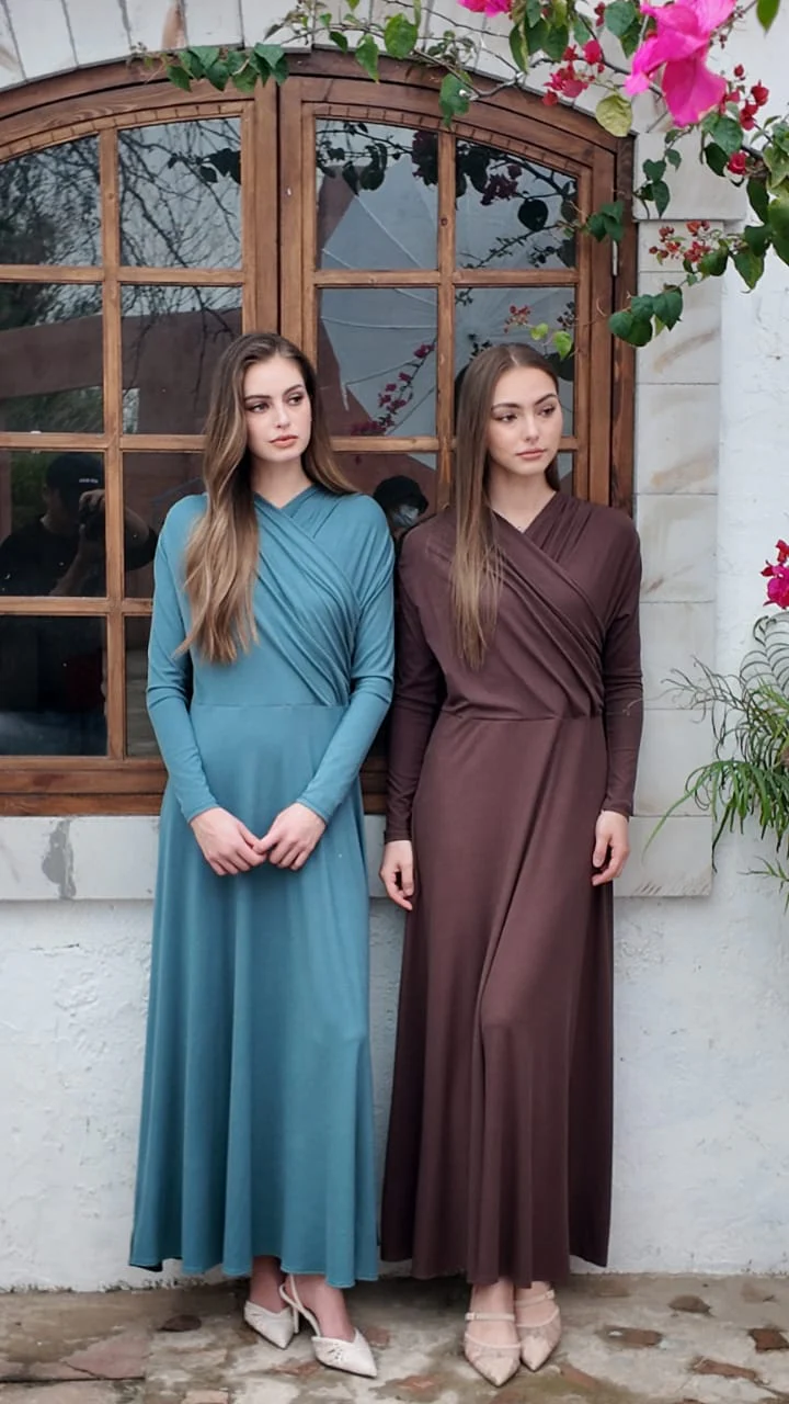The Willow Maxi Dress Blue - Image 2