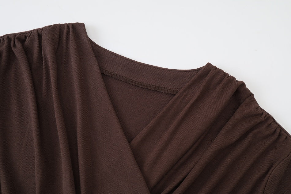 The Willow Maxi Dress Brown - Image 2