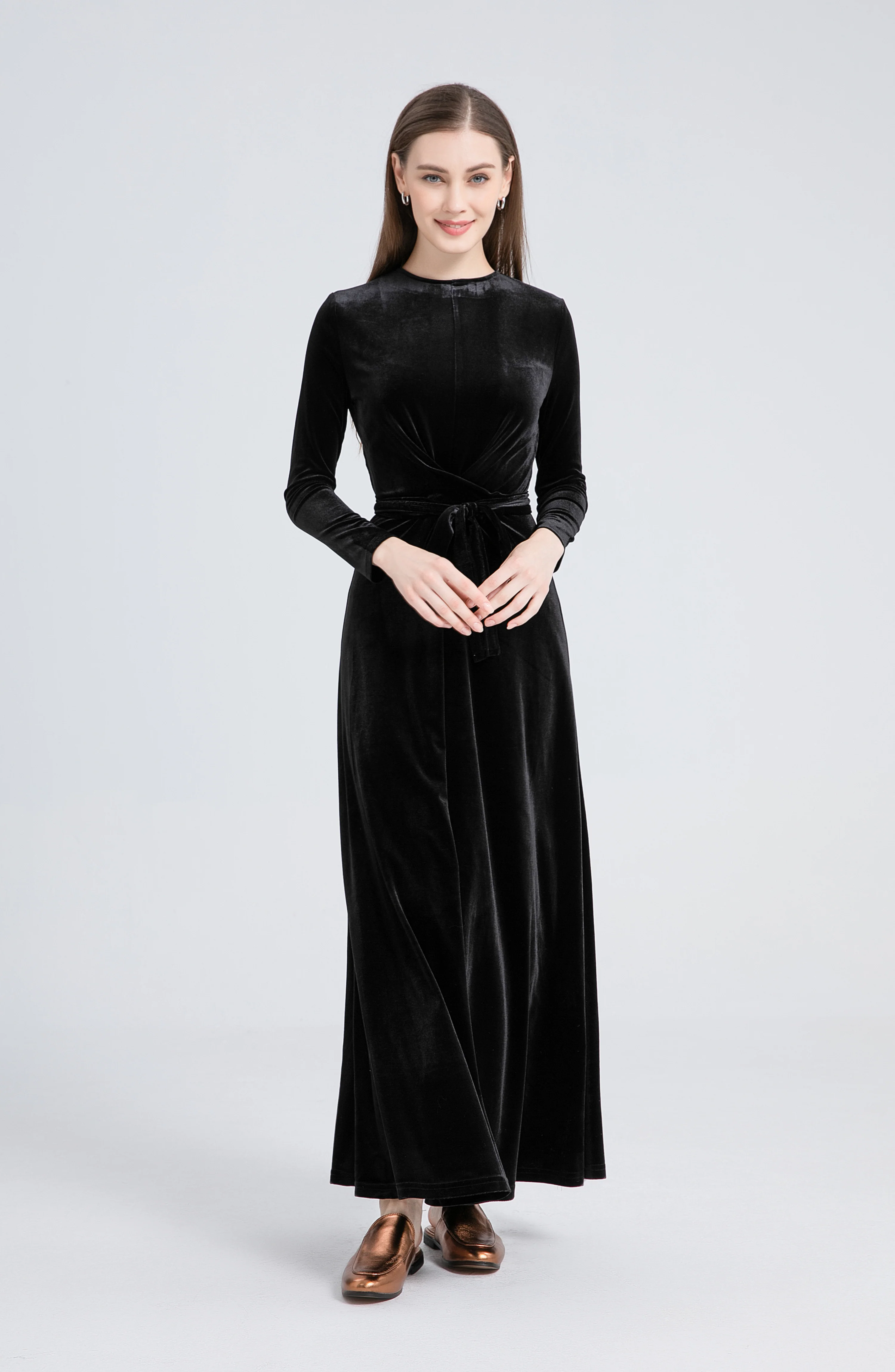 Maxi Velvet Dress