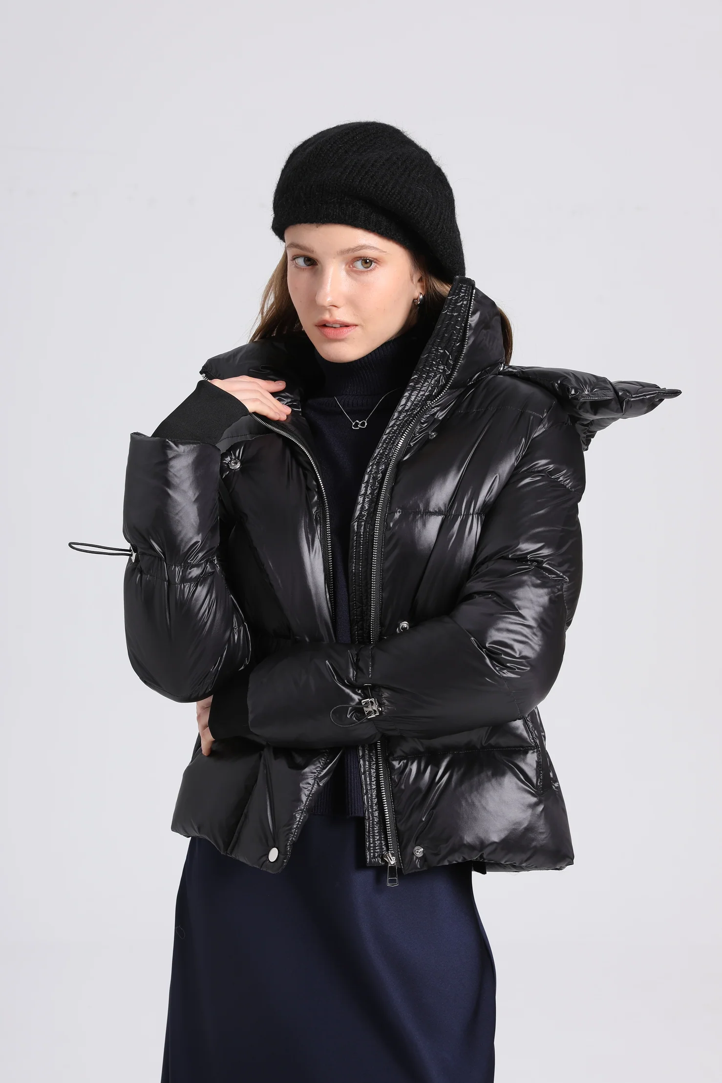 Womens Puffer Coat - Image 4