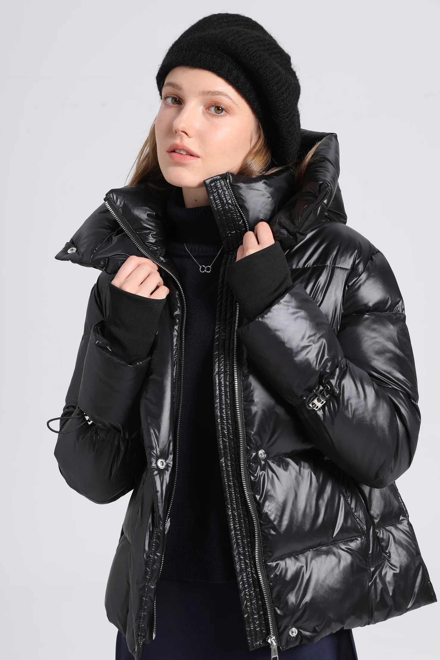 Womens Puffer Coat - Image 9