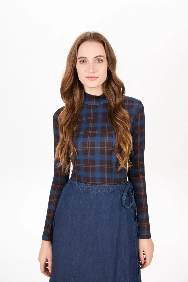 Wrap Denim Skirt Black Denim - Image 5