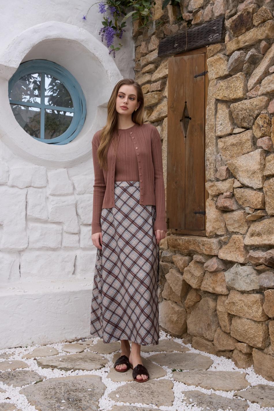 Wrap Lattice Maxi Brown - Image 2